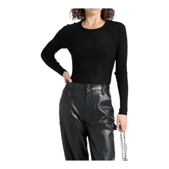 Rag & Bone Extra Fine Merino Wool Blend Ribbed Crewneck Sweater Women's Small - Picture 1 of 10